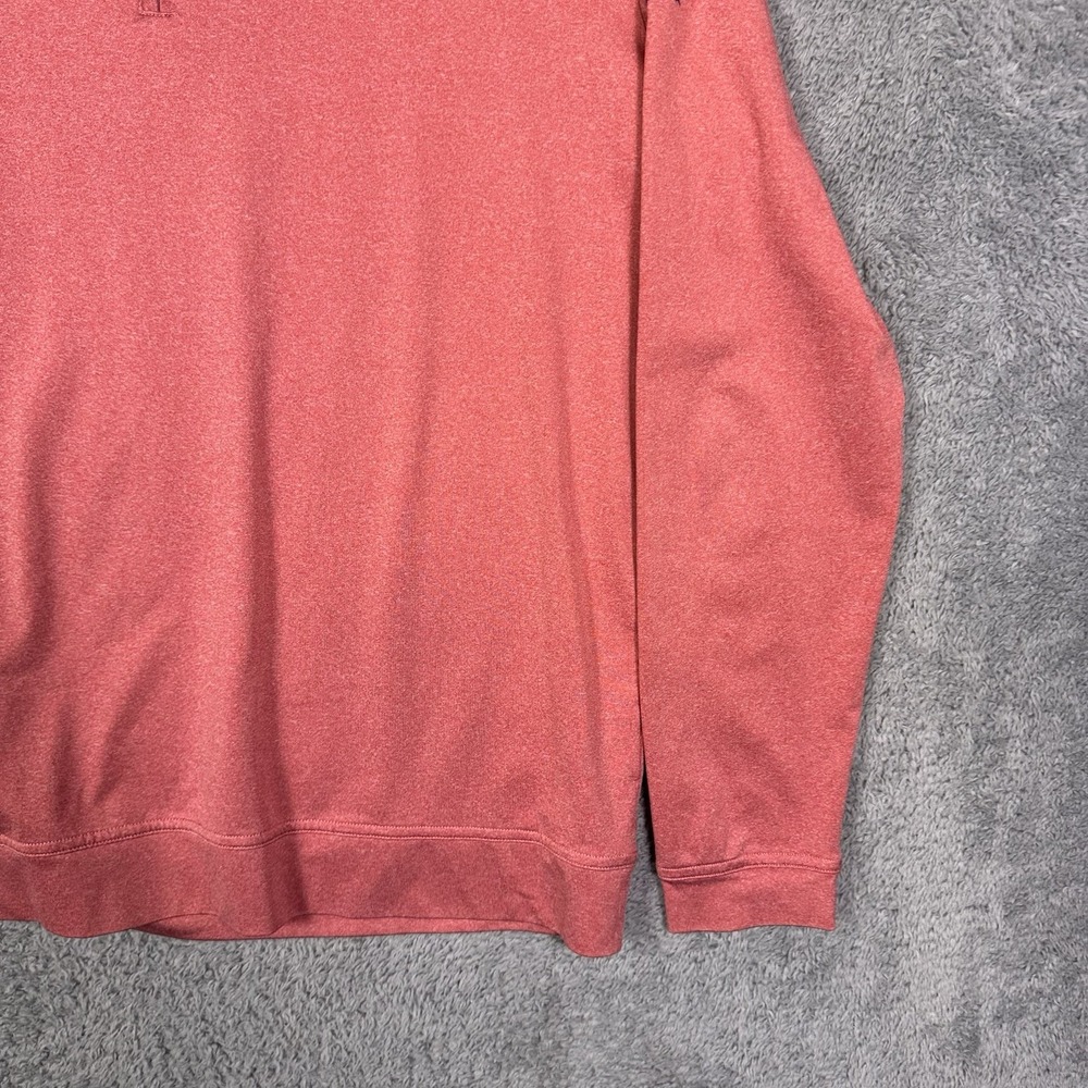 Johnnie-O Jacket Men M Randall Heathered Cardinal Prep-formance 1/4 Zip Pullover - Picture 3 of 12